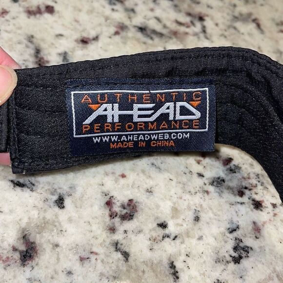 AHEAD Authentic Performance Golf Visor Adjustable NWT Orange Black OS - Picture 3 of 5